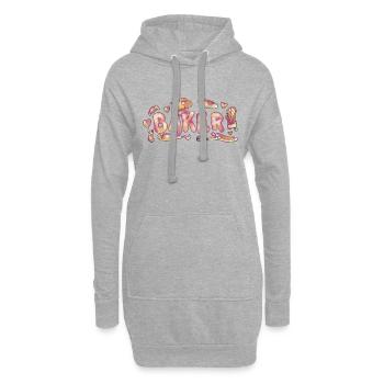 Baker - Hoodie-Kleid - Grau meliert - Vorne