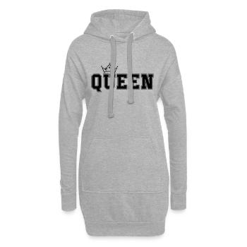 queen - Hoodie-Kleid - Grau meliert - Vorne