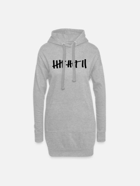 12 apostel strichliste - Hoodie-Kleid - Grau meliert