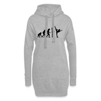 evolution_eiskunst_c_1c - Hoodie-Kleid - Grau meliert - Vorne