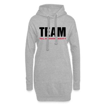 team toll ein anderer macht's crew teamplayer - Hoodie-Kleid - Grau meliert - Vorne