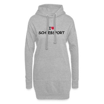 I love/heart Schiesssport - Hoodie-Kleid - Grau meliert - Vorne