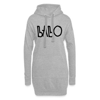 Babo - Sweat-shirt à capuche long Femme - gris chiné - Devant