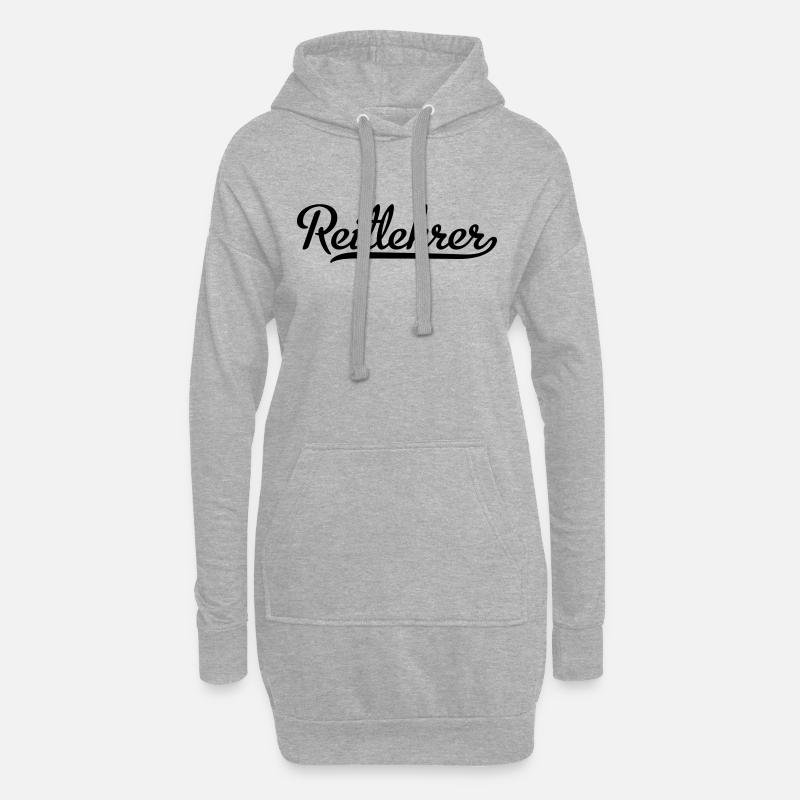 Reitlehrer - Hoodie-Kleid - Grau meliert