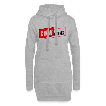 CREW Mitglied Team Staff Gruppe Mannschaft Kollege - Hoodie-Kleid - Grau meliert - Vorne