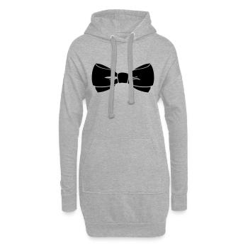 Schleife - Hoodie-Kleid - Grau meliert - Vorne