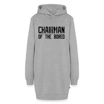 Président de la Bored - Sweat-shirt à capuche long Femme - gris chiné - Devant