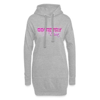 Country-Tänzerin - Hoodie-Kleid - Grau meliert - Vorne