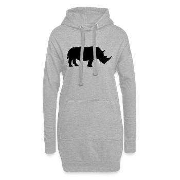 Nashorn - Hoodie-Kleid - Grau meliert - Vorne