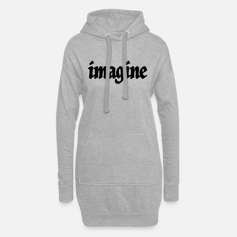 imagine - Hoodie-Kleid - Grau meliert