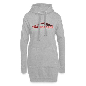 dachdecker_2 - Hoodie-Kleid - Grau meliert - Vorne