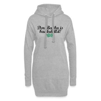 Dor Babba is bäduhdld - Hoodie-Kleid - Grau meliert - Vorne