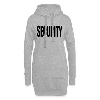 Security Graffiti Logo - Hoodie-Kleid - Grau meliert - Vorne