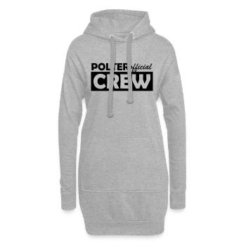 polter crew official - Hoodie-Kleid - Grau meliert - Vorne