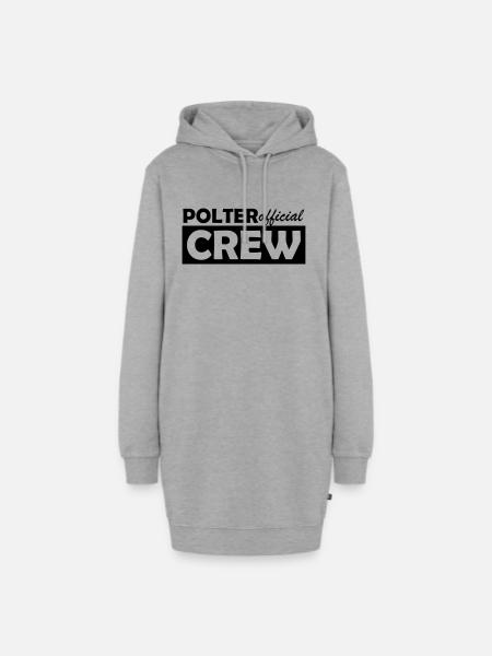 polter crew official - Hoodie-Kleid - Grau meliert