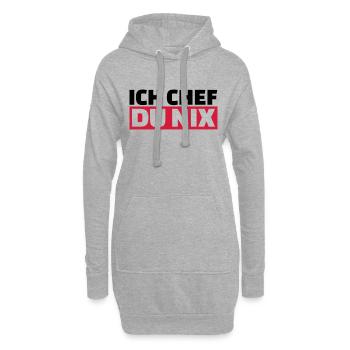 Chef - Hoodie-Kleid - Grau meliert - Vorne