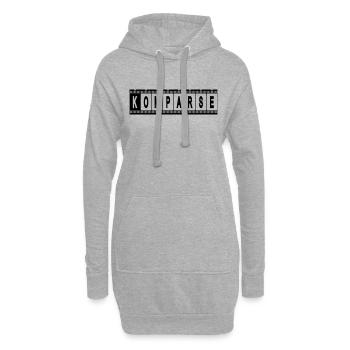 Komparse Filmstreifen - Hoodie-Kleid - Grau meliert - Vorne