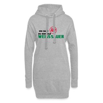 Ich sage ja zu Schorle! - Hoodie-Kleid - Grau meliert - Vorne