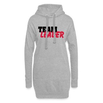 Team Leader - Hoodie-Kleid - Grau meliert - Vorne