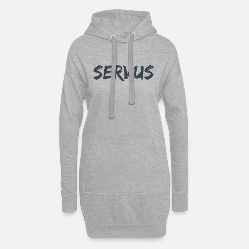 Servus! - Hoodie-Kleid - Grau meliert