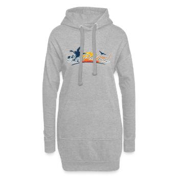 La Palma 2023 - Îles Canaries - Espagne - Sweat-shirt à capuche long Femme - gris chiné - Devant