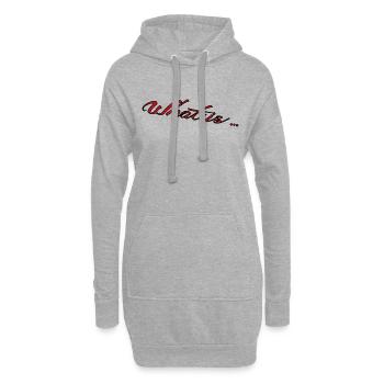What is - Hoodie-Kleid - Grau meliert - Vorne