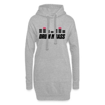 Drum Bass - Sweat-shirt à capuche long Femme - gris chiné - Devant