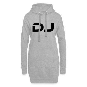 dj - Hoodie-Kleid - Grau meliert - Vorne