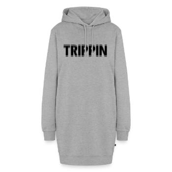 techno t-shirt - Hoodie-Kleid - Grau meliert - Vorne