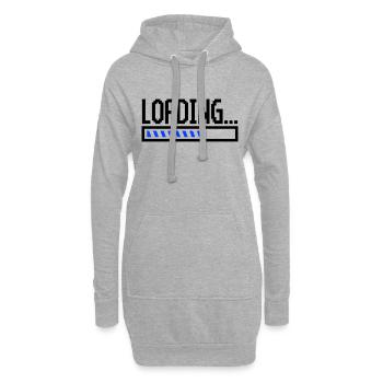 loading - Hoodie-Kleid - Grau meliert - Vorne