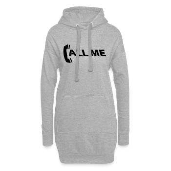 call_me_1c - Hoodie-Kleid - Grau meliert - Vorne