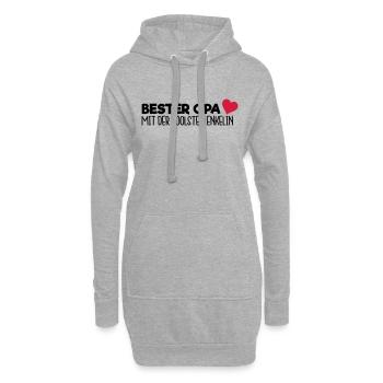 Bester Opa - Hoodie-Kleid - Grau meliert - Vorne