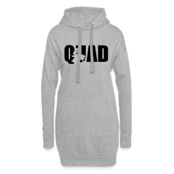 Quad - Hoodie Dress - heather grey - Front