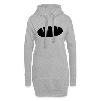 Brot - Hoodie-Kleid - Grau meliert - Vorne