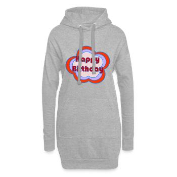 ALLES GUTE ZUM GEBURTSTAG. ALLES GUTE ZUM GEBURTSTAG. JAHRESTAG. - Hoodie-Kleid - Grau meliert - Vorne