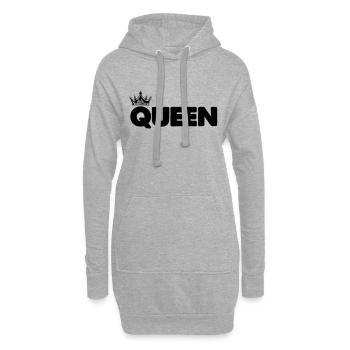 queen - Hoodie-Kleid - Grau meliert - Vorne
