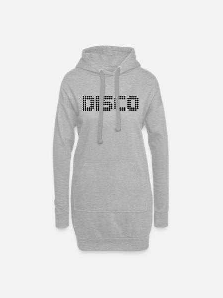Disco - Hoodie Dress - heather grey
