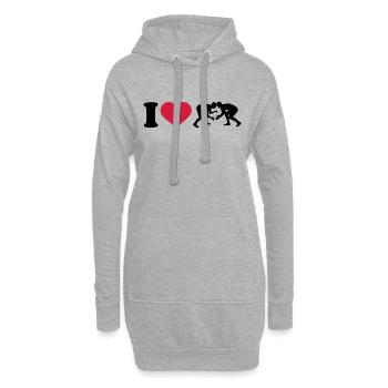 Ringen - Hoodie-Kleid - Grau meliert - Vorne