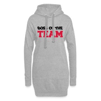 boss_of_the_team02 - Sweat-shirt à capuche long Femme - gris chiné - Devant
