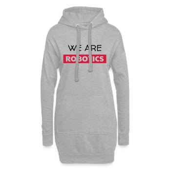 Robotik / Roboter / Robot / Robotics - Hoodie-Kleid - Grau meliert - Vorne