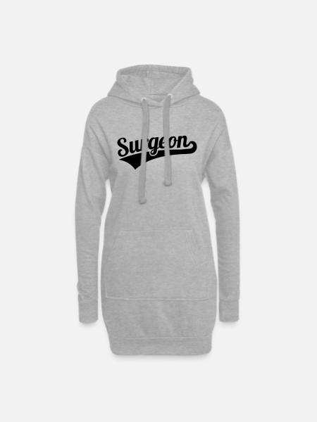 Chirurg - Hoodie-Kleid - Grau meliert