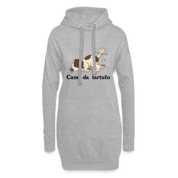Trueffelpino1 1 - Hoodie-Kleid - Grau meliert - Vorne