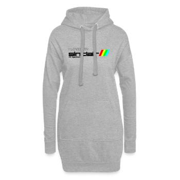 Ich liebte meine Sinclair ZX Spectrum, Vintage Sinclair - Hoodie-Kleid - Grau meliert - Vorne