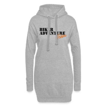 Équipe Biker Adventure - MarokkoTour2024.de - Sweat-shirt à capuche long Femme - gris chiné - Devant