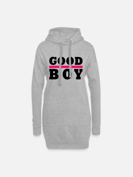 Good boy - Hoodie-Kleid - Grau meliert
