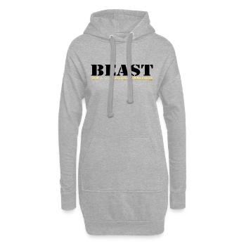 Beast everything black - Hoodie-Kleid - Grau meliert - Vorne