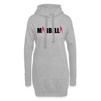 Marbella sexy Girls holiday Spain - Hoodie-Kleid - Grau meliert - Vorne