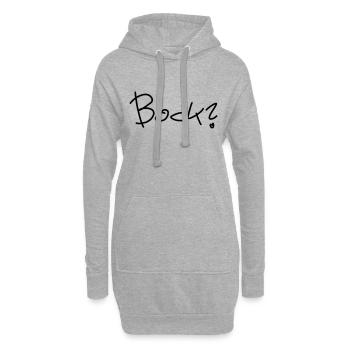 Bock? - Hoodie-Kleid - Grau meliert - Vorne