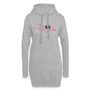 Prinzessin Krone - Hoodie-Kleid - Grau meliert - Vorne