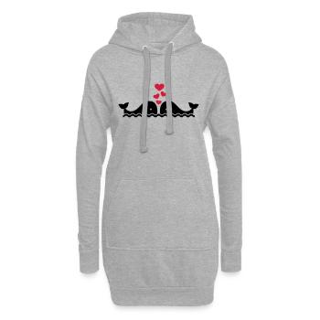 Wal - Hoodie-Kleid - Grau meliert - Vorne